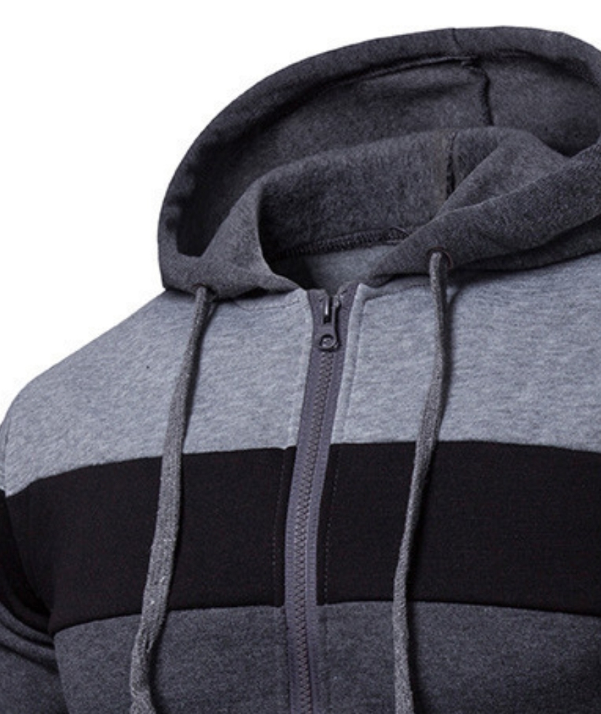 ZITY Men's Zipper Casual Fashion Long Sleeve Sweatshirt-DUMFH04870 | Zitysports