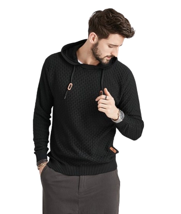 Men's Hooded Long Sleeved Pullover Fit Hoodie-DUMFH04888 | Zitysports
