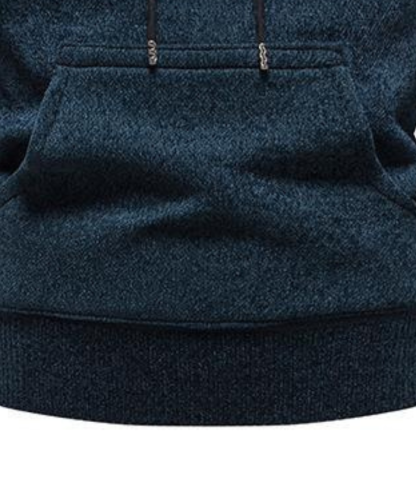 ZITY Men's Knitted Pullover Solid Color Sweatshirt Hoodei-DUMFH04927|Zitysports