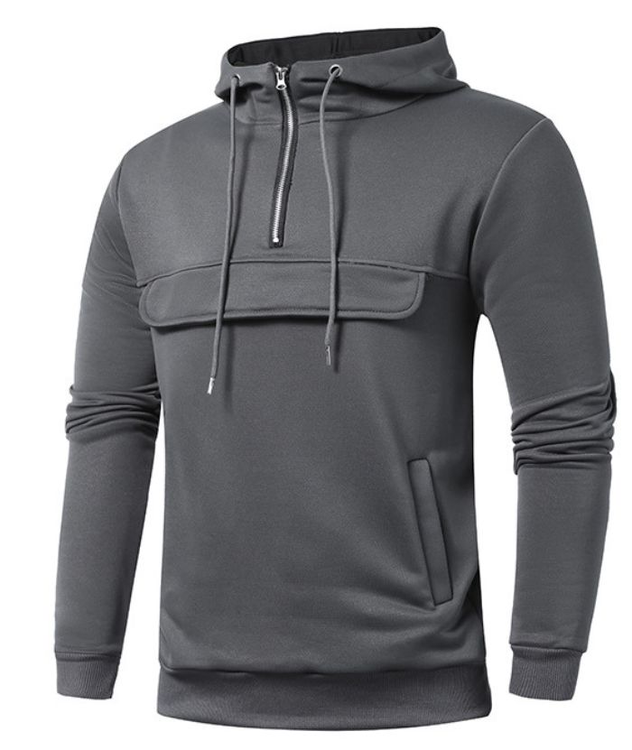 ZITY Men's Light Weight Breathable Hoodie with Side Pockets-DUMFH05032|Zitysports