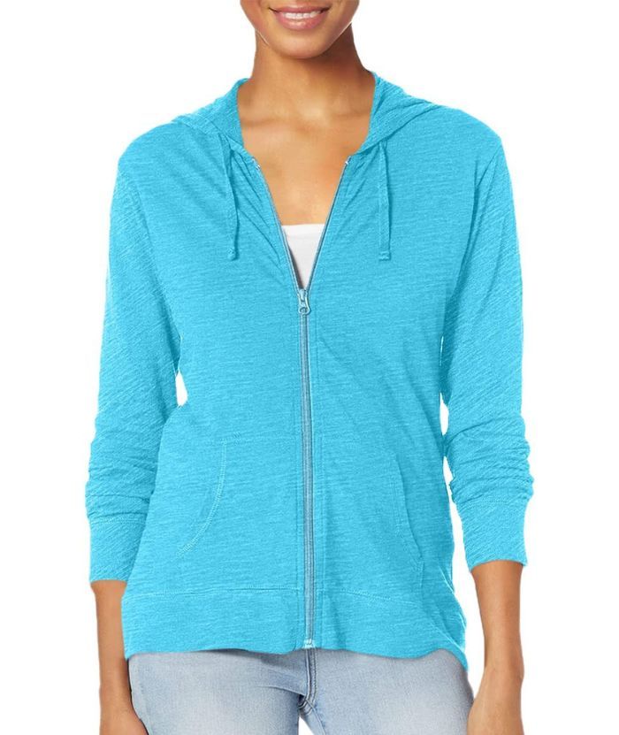 ZITY Women's Light Weight Long Sleeve Full Zipper Casual Hoodie-DUWHD04912|Zitysports