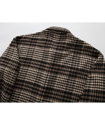 ZITY Men's Long Sleeve Plaid Flannel Shirt-DUMLT05317|Zitysports