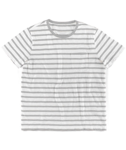 ZITY Men's Striped Summer Round Neck Short Sleeve Regular Fit T-Shirt-ZPK010595|Zitysports
