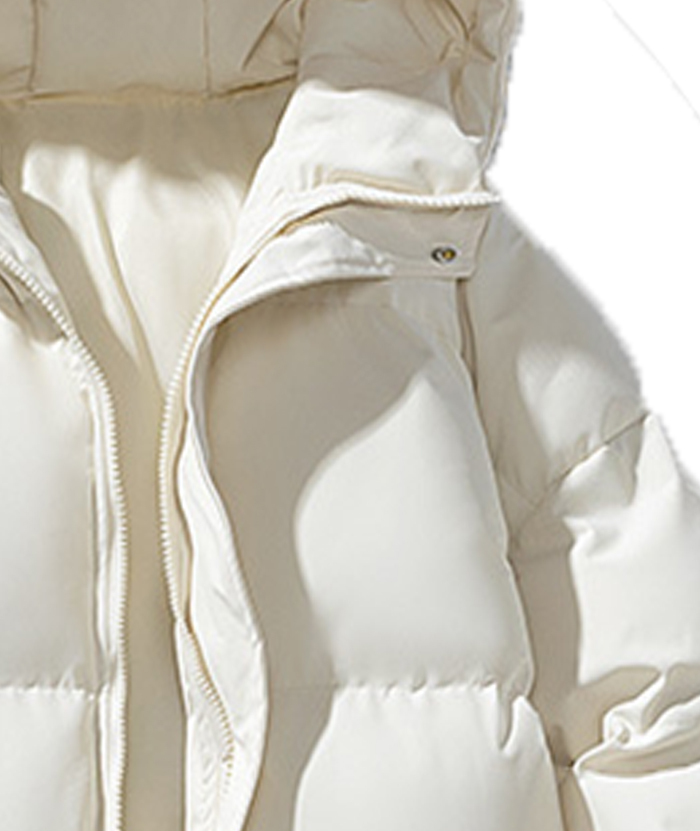 ZITY Men's Full Zipper Solid Color Puffer Jacket-DUMCO05528