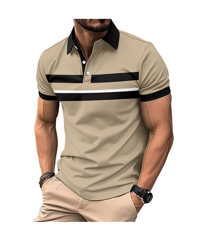 ZITY Men's Summer Stand Collar Slim Fit Lapel polo shirt-ZPK010466 | Zitysports
