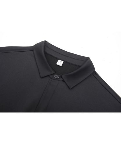 Men's Casual Solid Color Long Sleeve Polo Shirt-8803