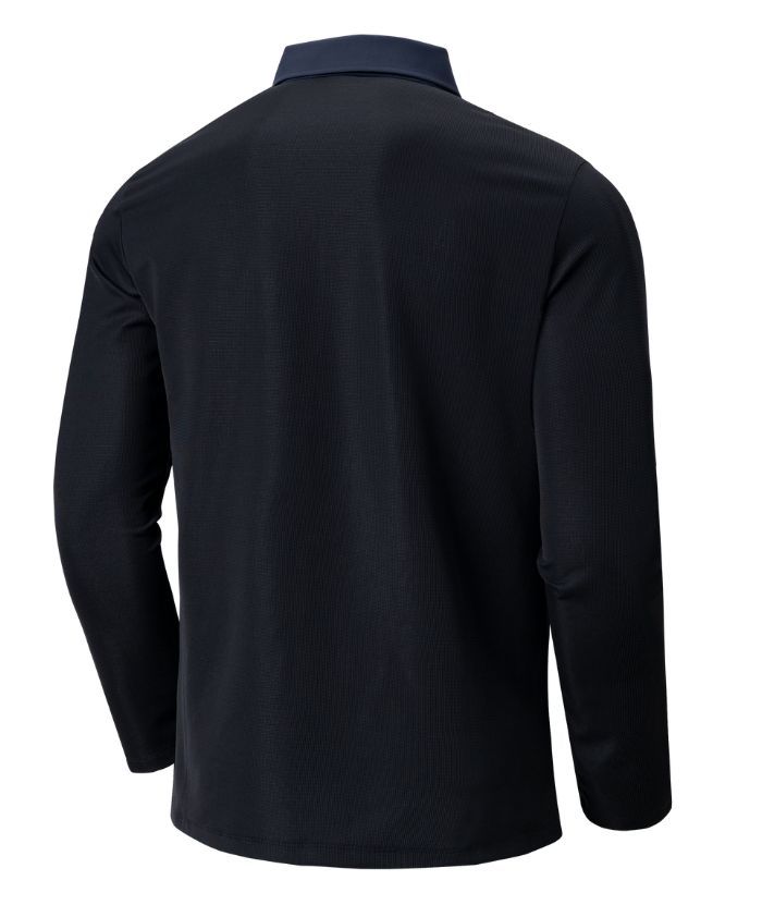 ZITY Men's Long Sleeve Business Polo Shirt-8901