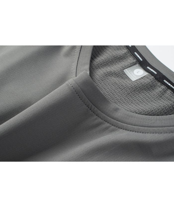 Men's Solid Color Long Sleeve Sports Polo Shirts-8850
