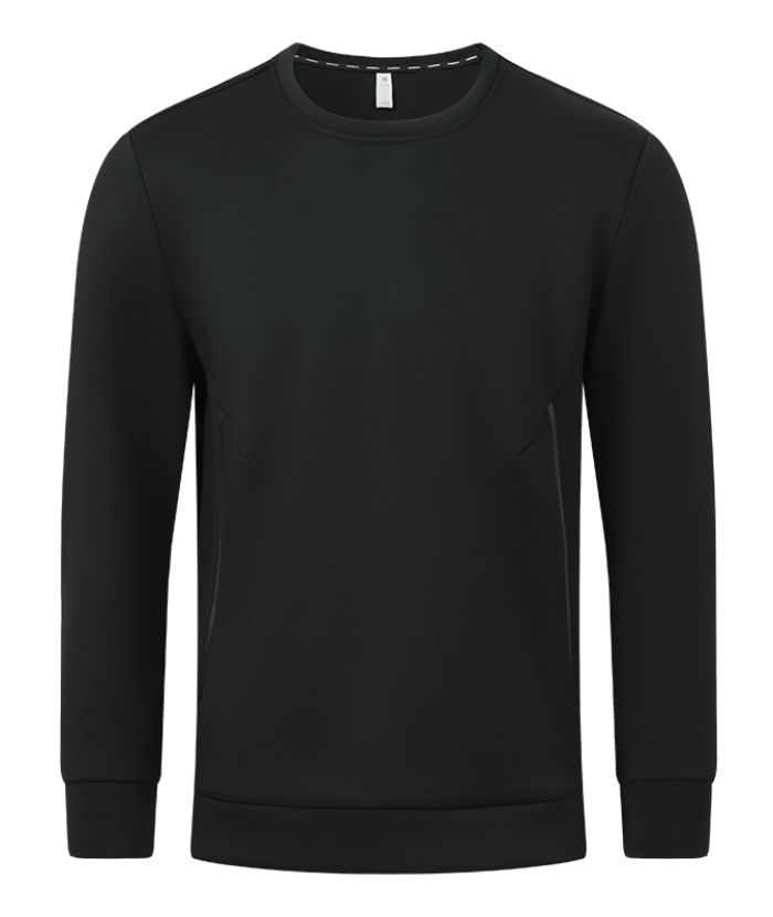 Men's Athletic Fit Solid Color Long Sleeve Polo Shirt-5328