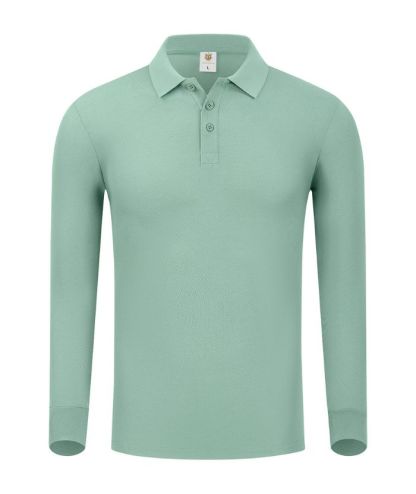 ZITY Unisex Long Sleeve Slim Fit Lapel Polo Shirt-DUMLP05922