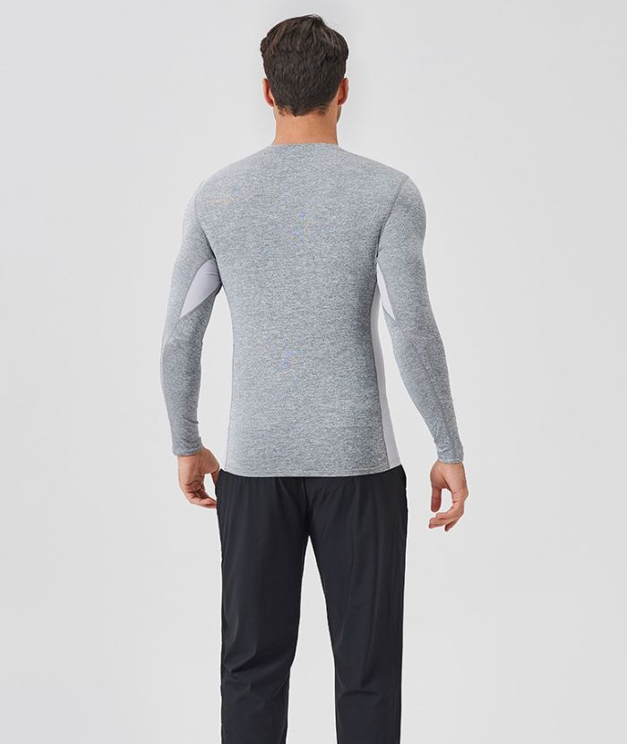 ZITY Men's Long Sleeve Compression Dri Fit T-Shirt-DUMLS05953