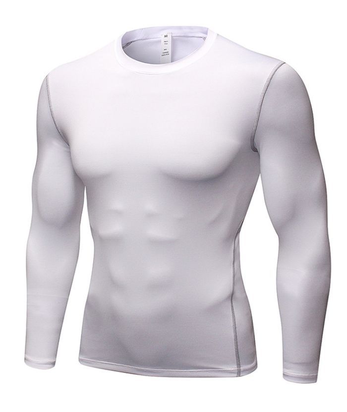 Men's Dri FIt Long Sleeve Slim Fit Compression T-Shirt-DUMLS05948