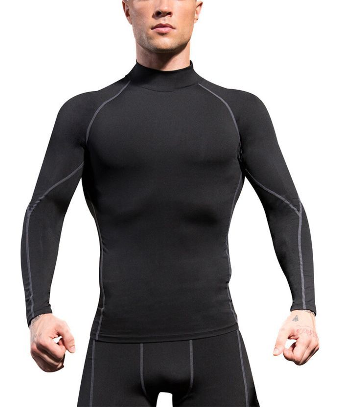 Men's Slim Fit Compression Athletic Fit Dri Fit T-Shirt-DUMLS05949