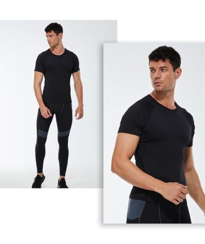 ZITY Men's Dri Fit Sports Running Compression T-Shirt-DUMTS05961