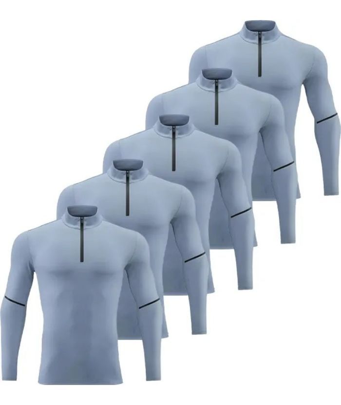 Men's Dri Fit Sports Compression Shirt Pack of 5 | Zitysports