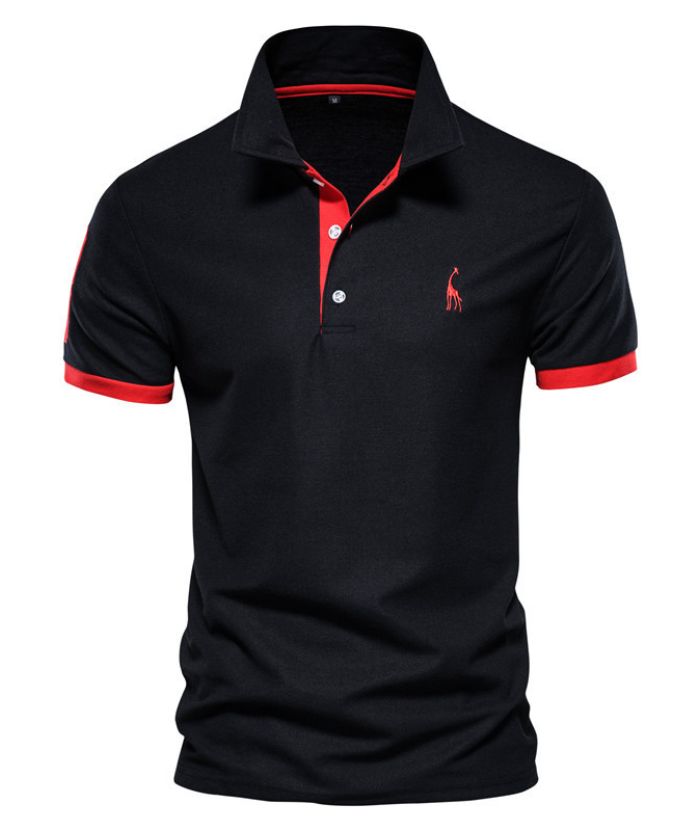 ZITY Men's Button Up Slim Fit Golf Polo Shirt-DUMPO06022