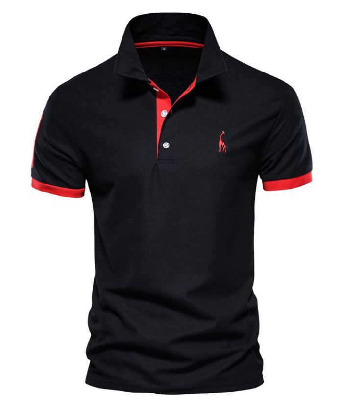 ZITY Men's Button Up Slim Fit Golf Polo Shirt-DUMPO06022