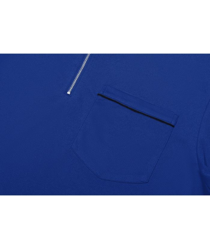 ZITY Men's Quarter Zip Slim Fit Polo Shirt-ZPK008403