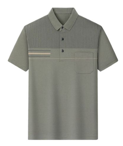 ZITY Men's Button Up Slim Fit Summer Polo Shirt-DUMPO06065