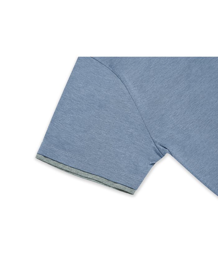 ZITY Men's Slim Fit Summer Henley T-Shirt-CUMSS02519