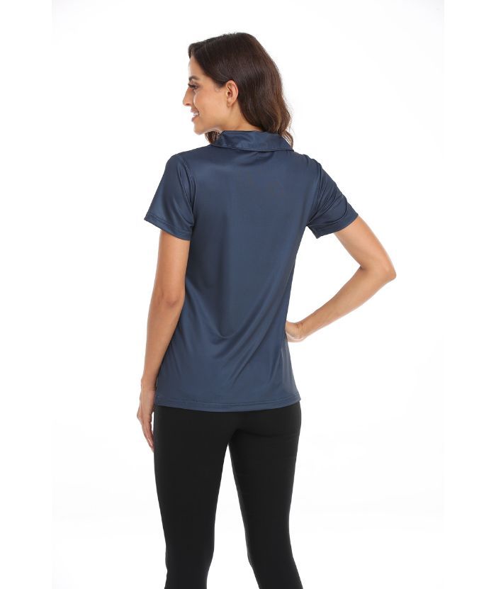 ZITY Women's V Neck Slim Fit Golf Tennis Polo Shirt-CFWZZ00005