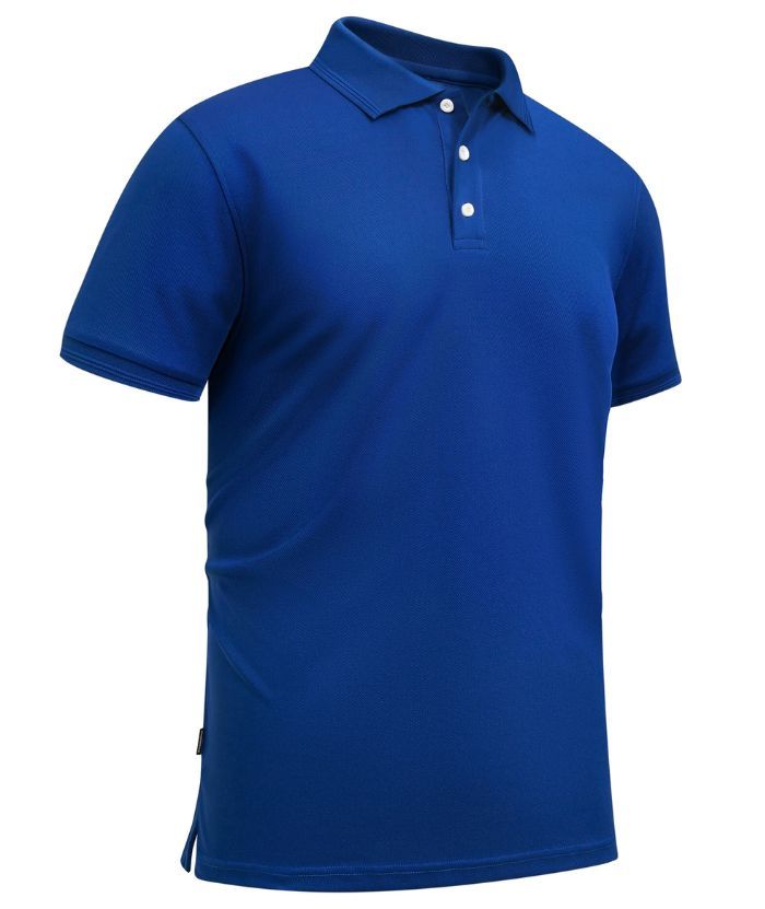 ZITY Men's Button Up Slim Fit Casual Polo Shirt-CUMPO05344