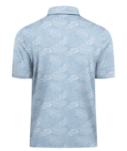 ZITY Men's Button Up Dri Fit Printed Polo Shirt-CUMPO05527