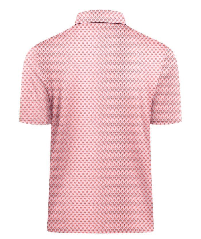 ZITY Men's Button Up Slim Fit Printed Polo Shirt-CUMPO05189