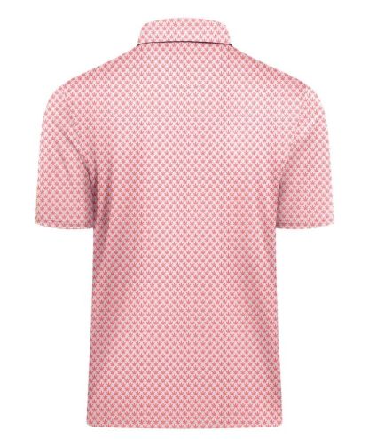 ZITY Men's Button Up Slim Fit Printed Polo Shirt-CUMPO05189