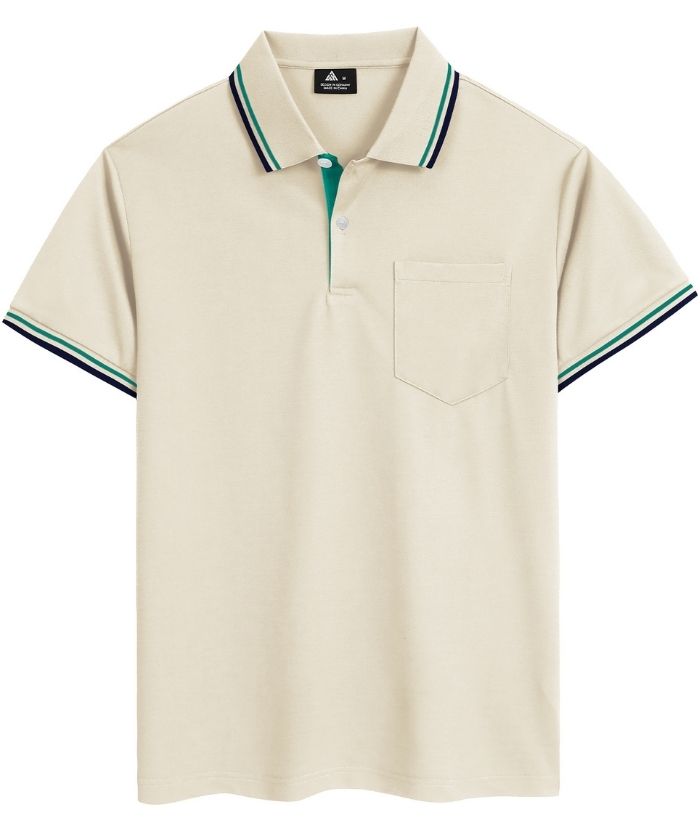 ZITY Men's Button Up Dri Fit Golf Polo Shirt-CFMPO00134