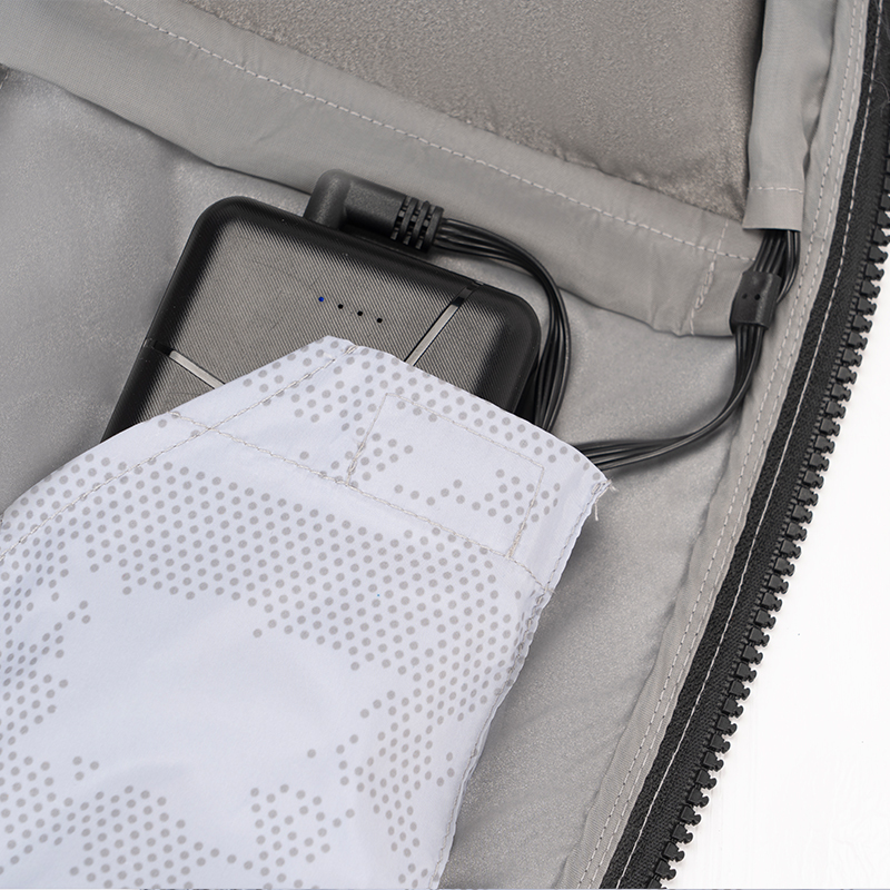 ZITY Men's 12V Power Cable DC Interface Fan Cooling Jacket-M908