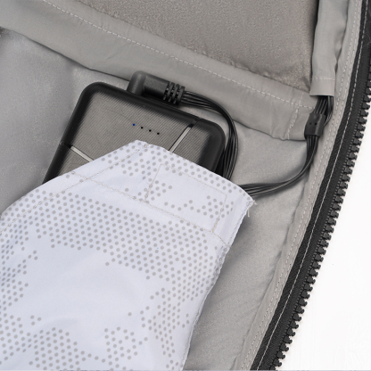 ZITY Men's 12V Power Cable DC Interface Fan Cooling Jacket-M908