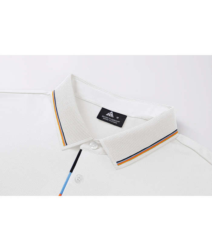 Men's Solid Color Slim Fit Performance Polo Shirt-ZPK007837