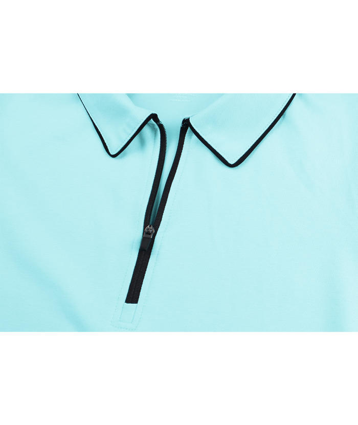 ZITY Women's Sleeveless Quarter Zip Golf Polo Shirt-CUWPO01362