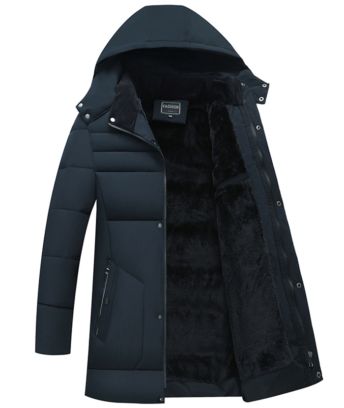 ZITY Men's Full Zipper Padded Puffer Jacket-DUMCO05535