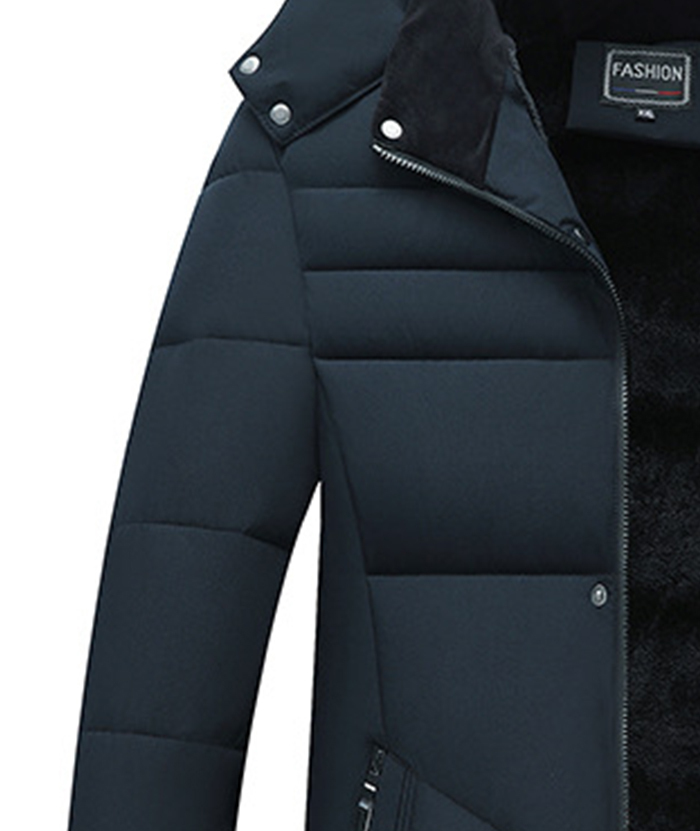 ZITY Men's Full Zipper Padded Puffer Jacket-DUMCO05535