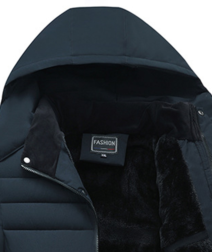 ZITY Men's Full Zipper Padded Puffer Jacket-DUMCO05535