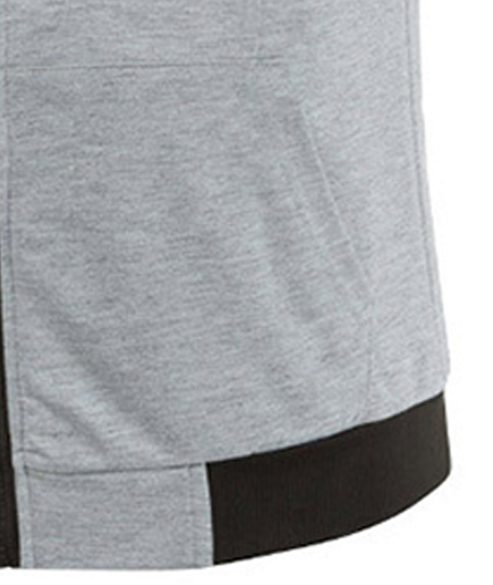 ZITY Men's Solid Color Slim Fit Sleeveless Hoodie-DUMMG05224|Zitysports