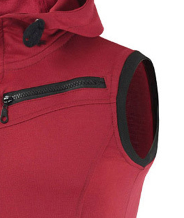 ZITY Men's Solid Color Slim Fit Sleeveless Hoodie-DUMMG05224|Zitysports