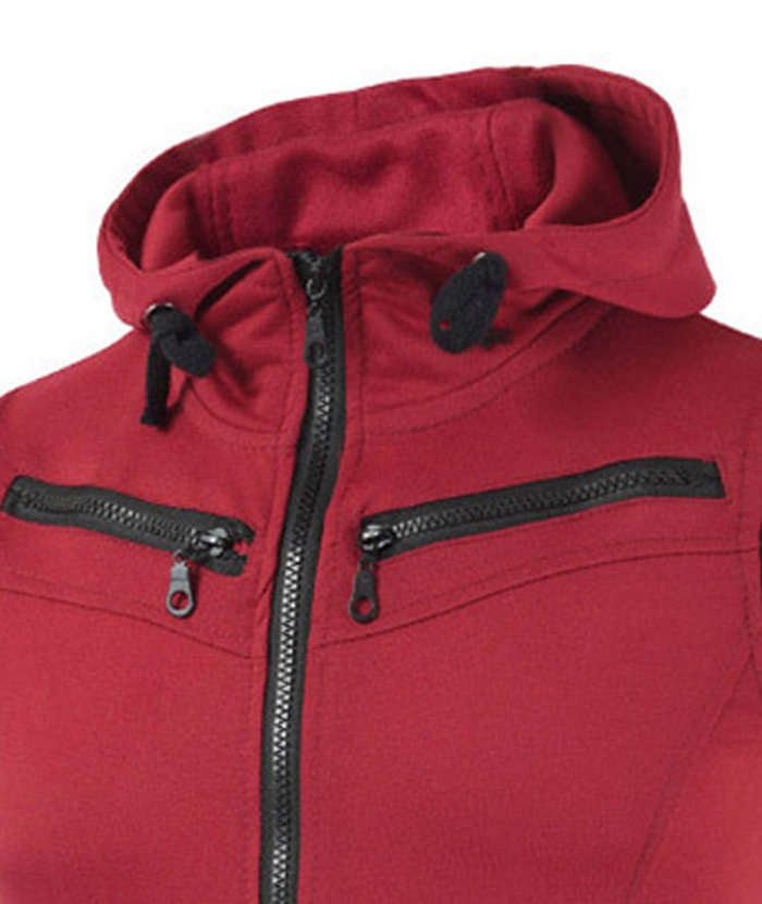 ZITY Men's Solid Color Slim Fit Sleeveless Hoodie-DUMMG05224|Zitysports