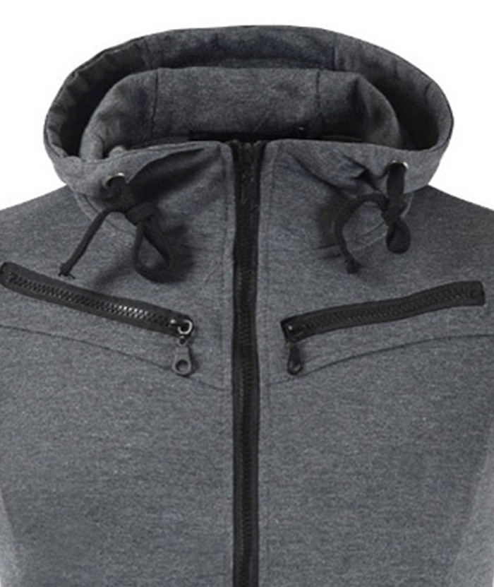 ZITY Men's Solid Color Slim Fit Sleeveless Hoodie-DUMMG05224|Zitysports