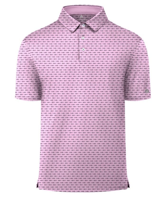 ZITY Men's Button Up Slim Fit Printed Polo Shirt-CUMPO05189