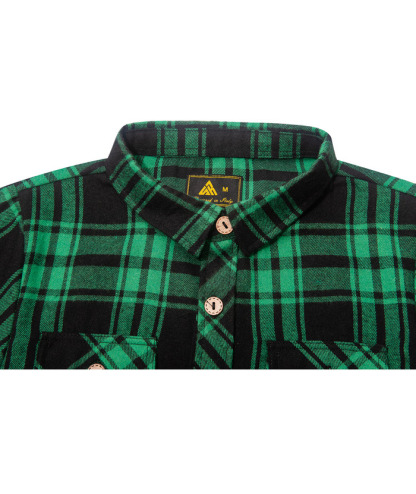 ZITY Men's Long Sleeve Casual Button Down Plaid Flannel Shirt-ZPK005339 | Zitysports