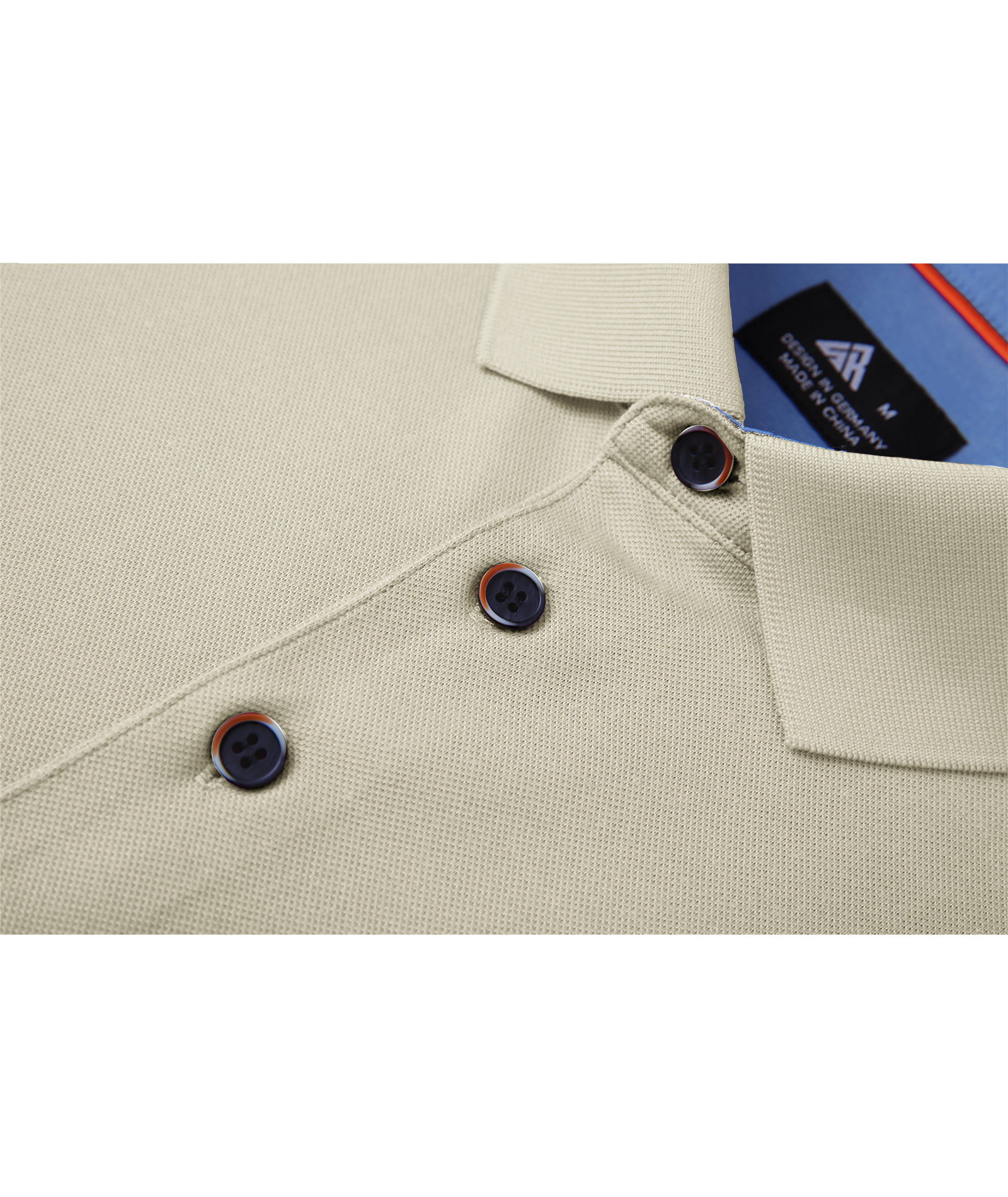 ZITY Men's Button Up Dri Fit Long Sleeve Polo Shirt-CFMPO00095