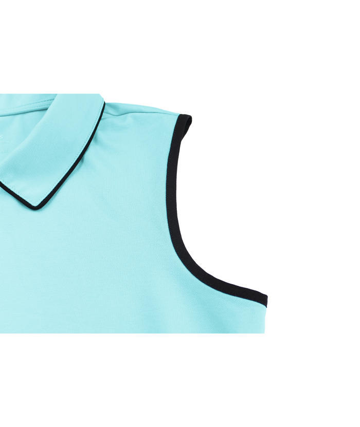 ZITY Women's Sleeveless Quarter Zip Golf Polo Shirt-CUWPO01362