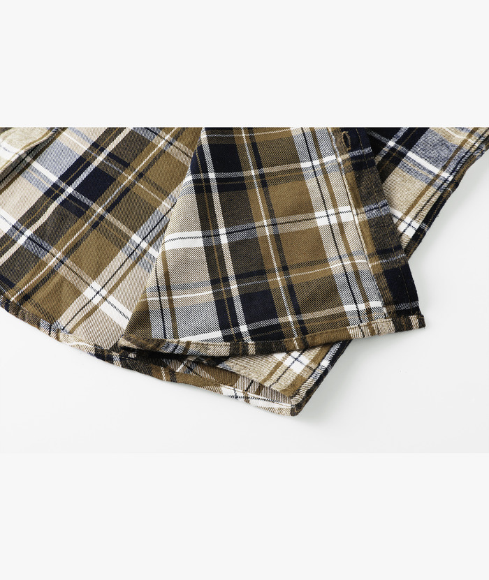 ZITY Men's Button Up Long Sleeve Plaid Hoodie-CUMLT03681|Zitysports