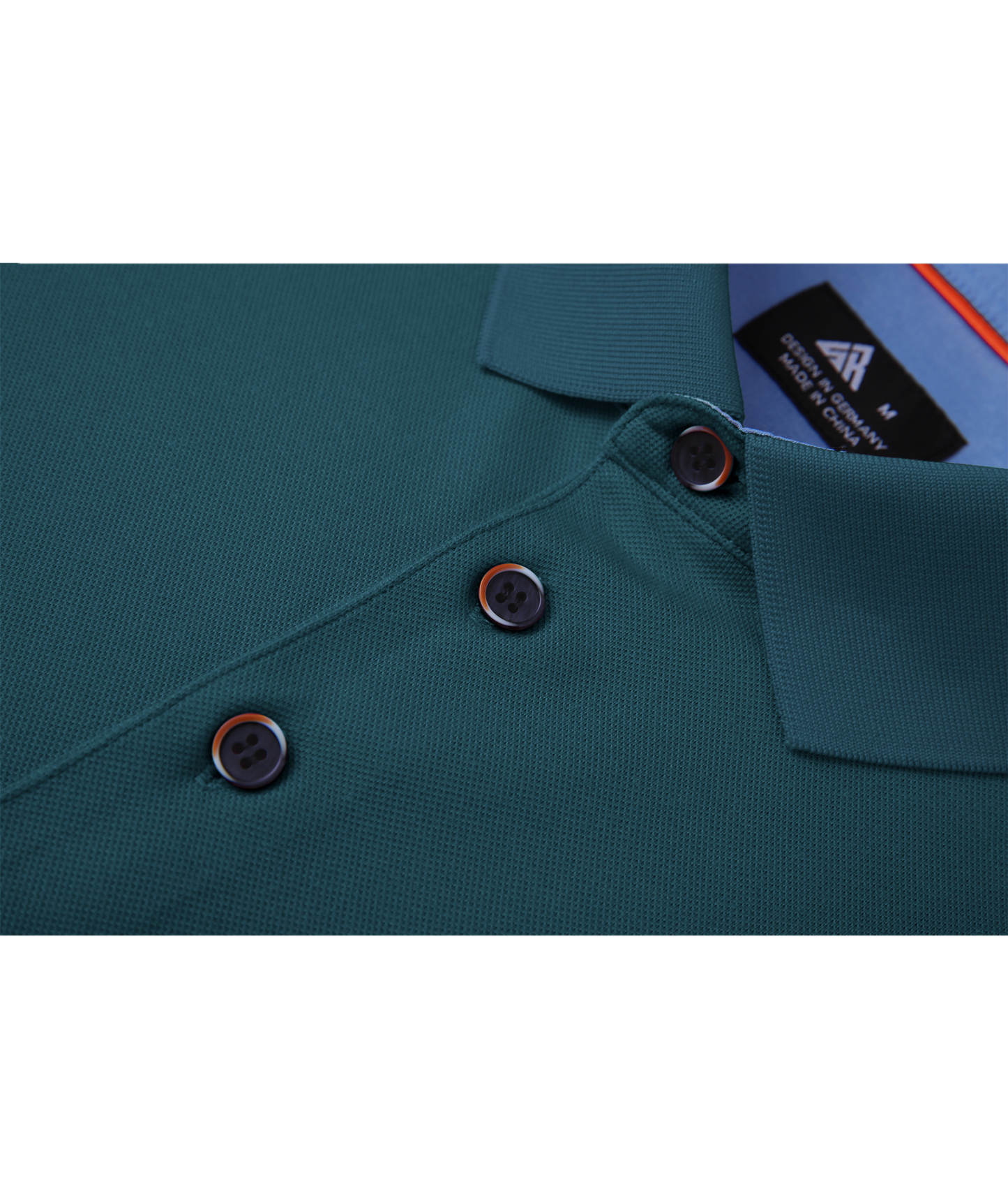 ZITY Men's Button Up Dri Fit Long Sleeve Polo Shirt-CFMPO00095