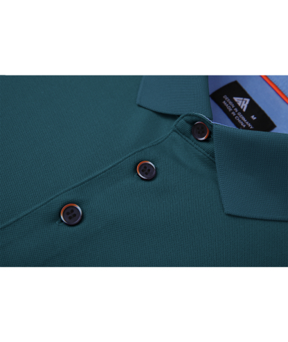 ZITY Men's Button Up Dri Fit Long Sleeve Polo Shirt-CFMPO00095