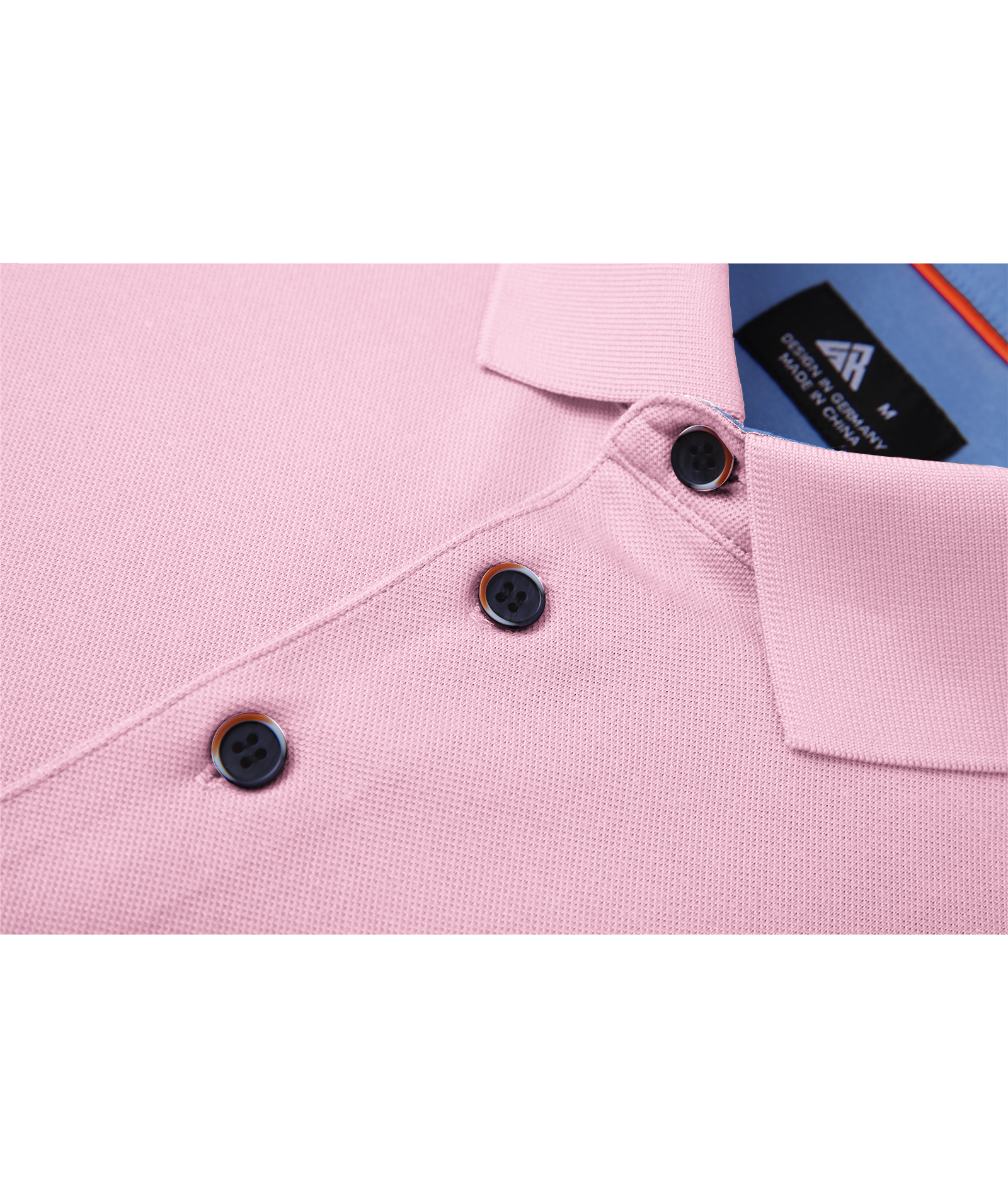 ZITY Men's Button Up Dri Fit Long Sleeve Polo Shirt-CFMPO00095