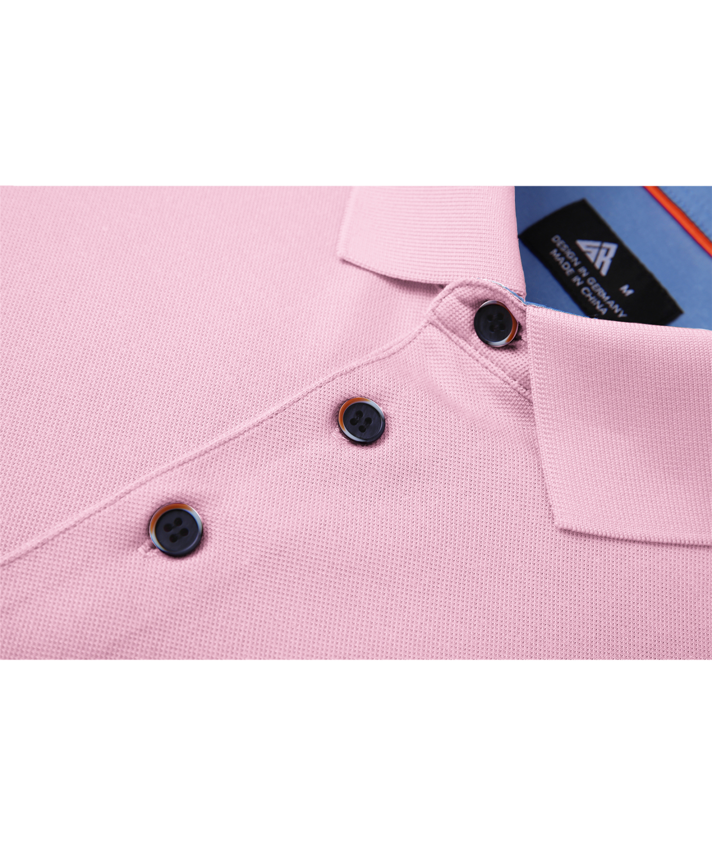 ZITY Men's Button Up Dri Fit Long Sleeve Polo Shirt-CFMPO00095